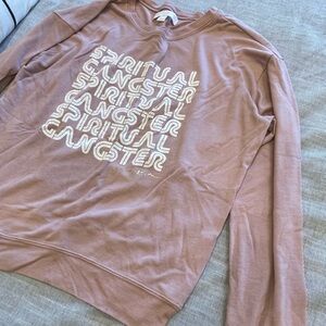 Spiritual Gangster light sweatshirt sz Med. Like new.